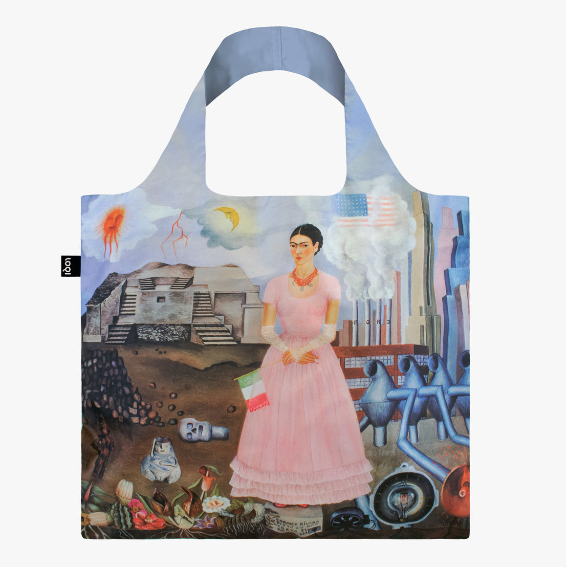 Tote Bag - FRIDA KAHLO Self Portrait on the Borderline