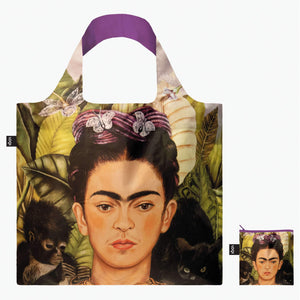 Tote Bag - Frida Kahlo Self Portrait with Hummingbird