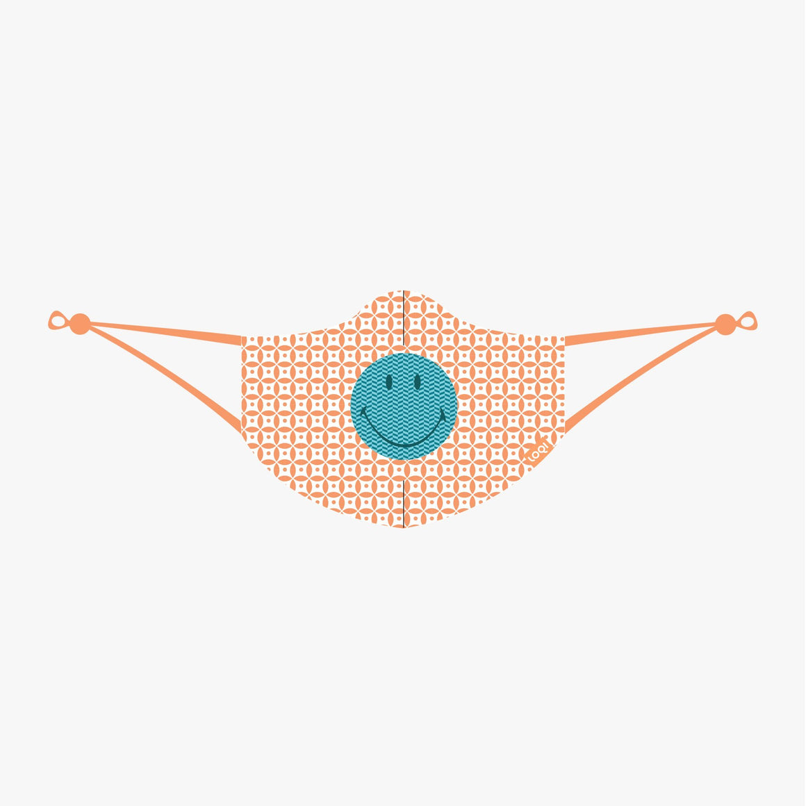 Mask - SMILEY Geometric Red