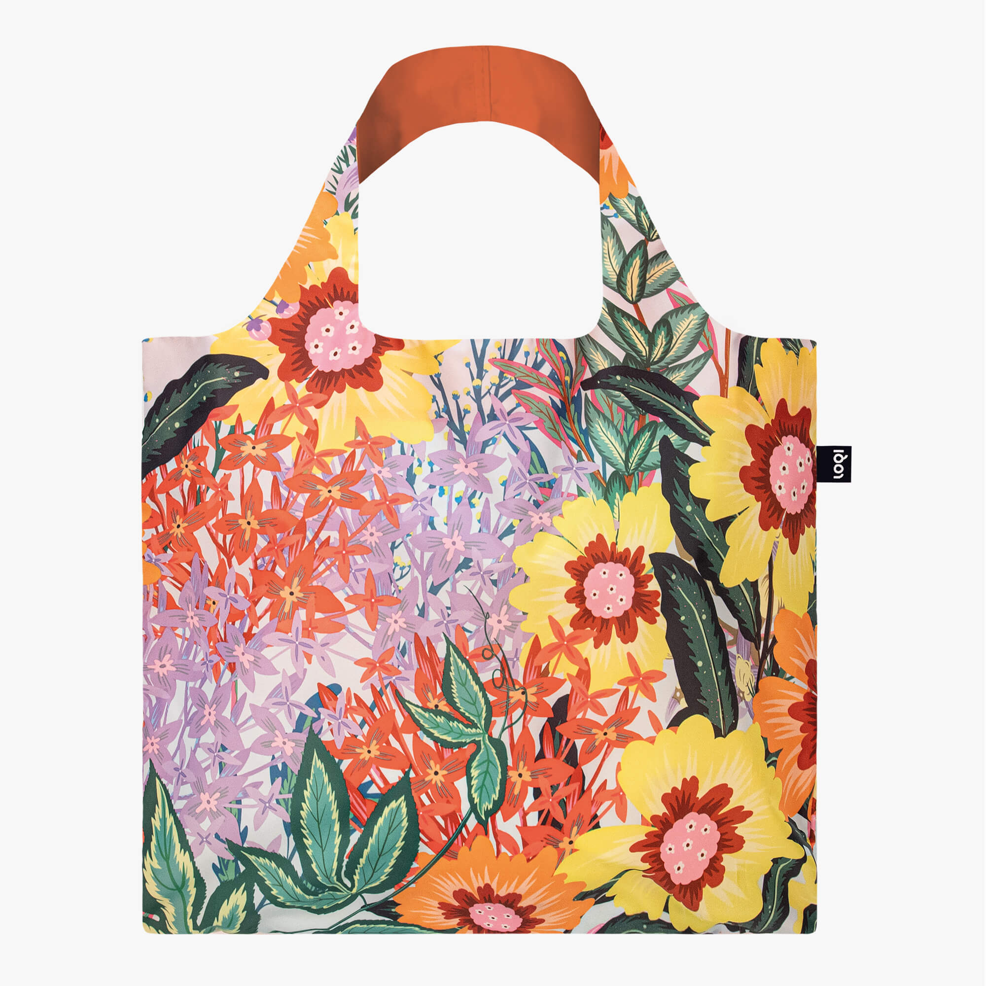 Floral canvas bag top