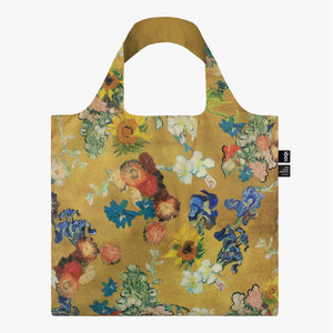 Tote Bag - VINCENT VAN GOGH Bouquet/Flower Pattern Gold