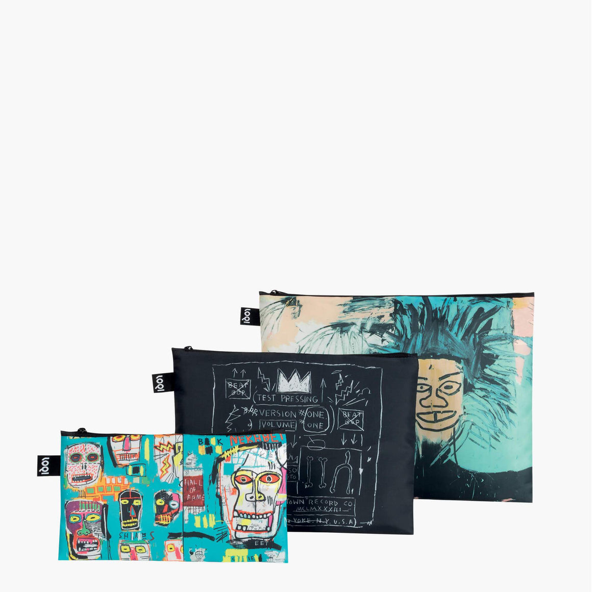 ZIP POCKETS - JEAN MICHEL BASQUIAT Skull, Crown, Warhol