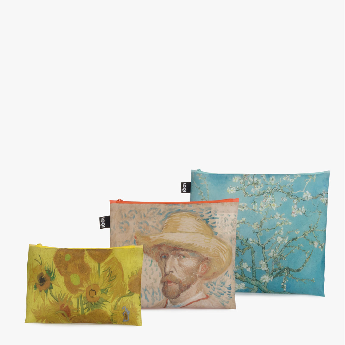 ZIP POCKETS - VINCENT VAN GOGH Sunflowers, Self Portrait, Almond Blossom