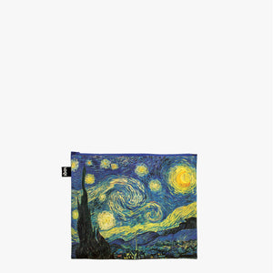 ZIP POCKETS - VINCENT VAN GOGH Irises, A Wheatfield, The Starry Night