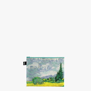 ZIP POCKETS - VINCENT VAN GOGH Irises, A Wheatfield, The Starry Night