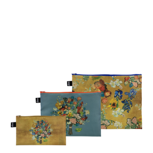 ZIP POCKETS - VINCENT VAN GOGH Bouquet/Flower Pattern